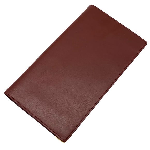 Cartier Bi-Fold Long Wallet in Burgundy - Picture 3 of 10